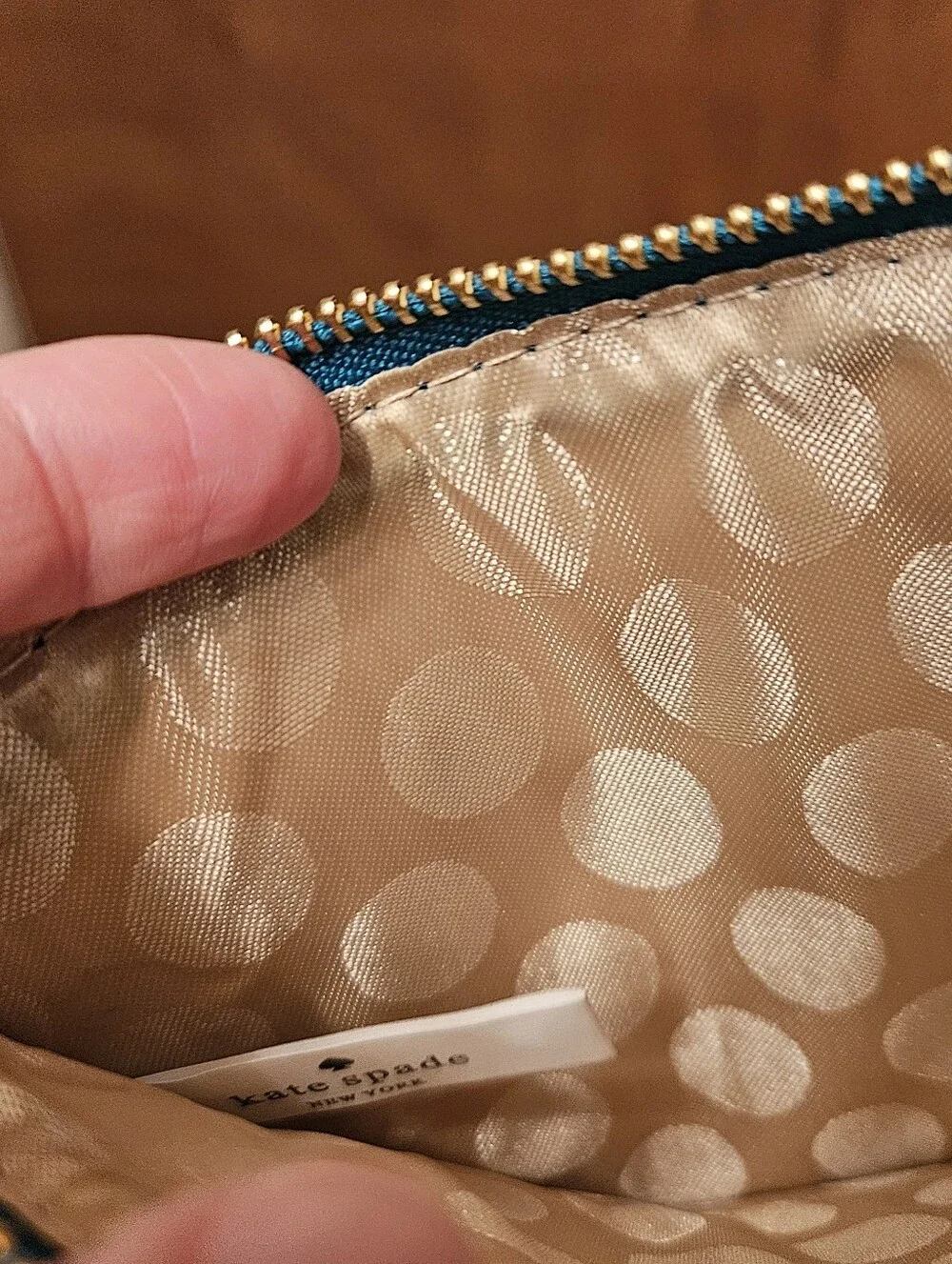 Kate Spade Teal Wristlet - Picture 5 of 16